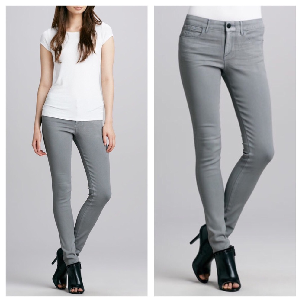 Habitual Women’s Grey Coated Skinny Jeans Size 26 NWT